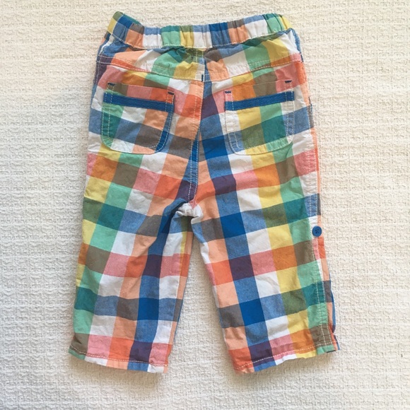 Baby Boden Pants Lightweight Plaid Pants - Picture 2 of 4